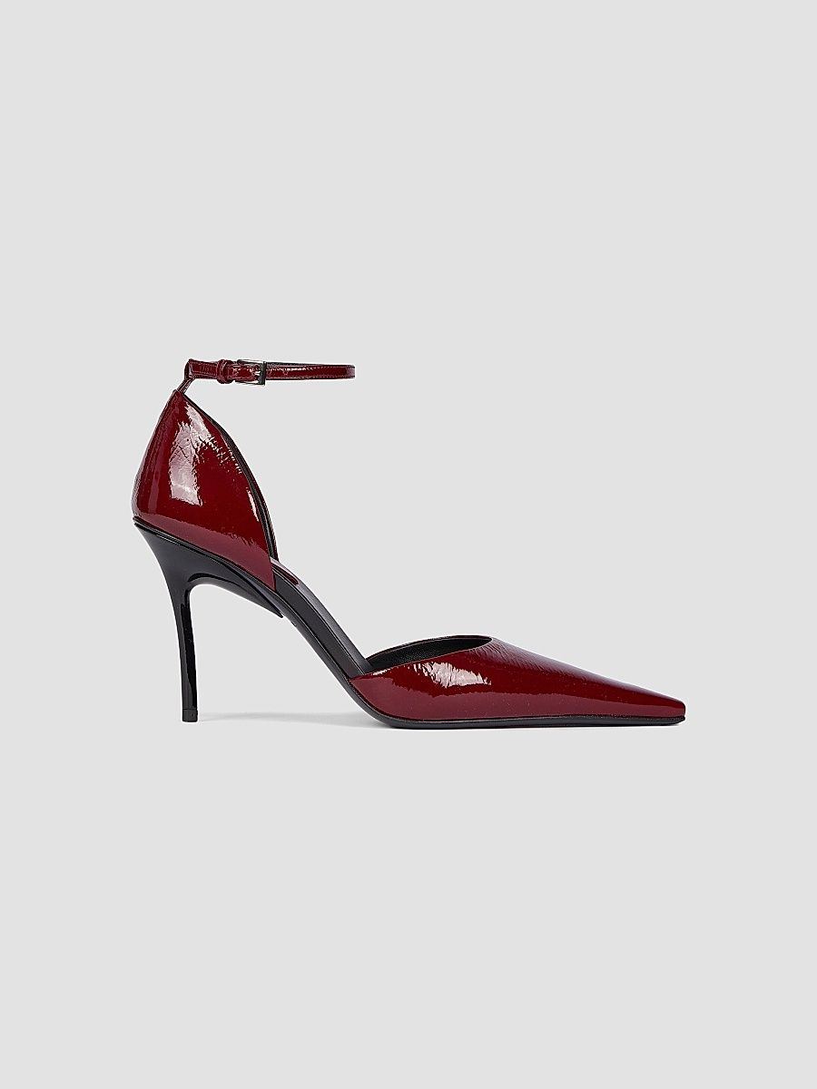 ALAÏA Women's 90MM Patent Leather D'Orsay Pumps - Rubis - Size 12