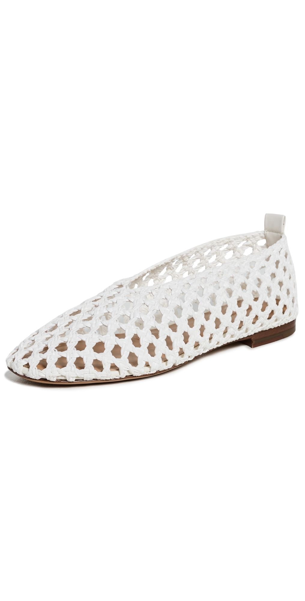 Mansur Gavriel Woven Ballerina Flats White 39