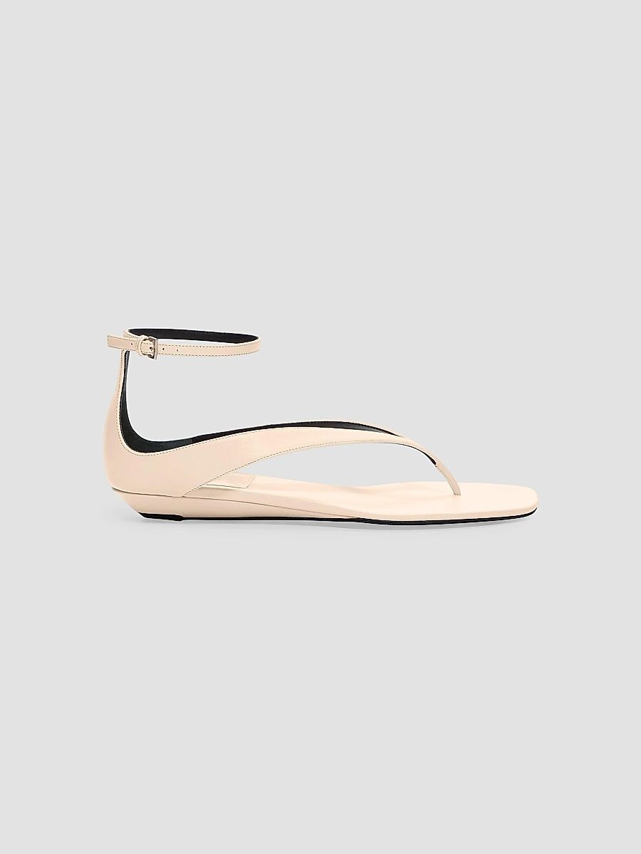 Loulou Studio Women's Zio Leather Flat Wedge Sandals - Light Pink - Size 5