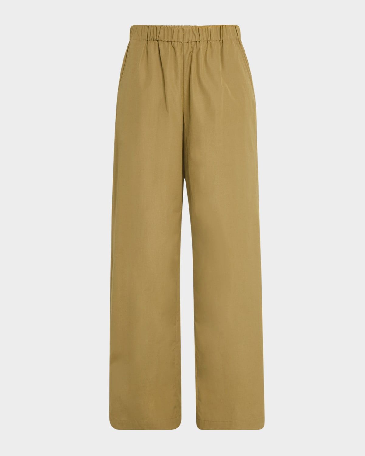 Riverside Wide-Leg Organic Cotton Poplin Pants