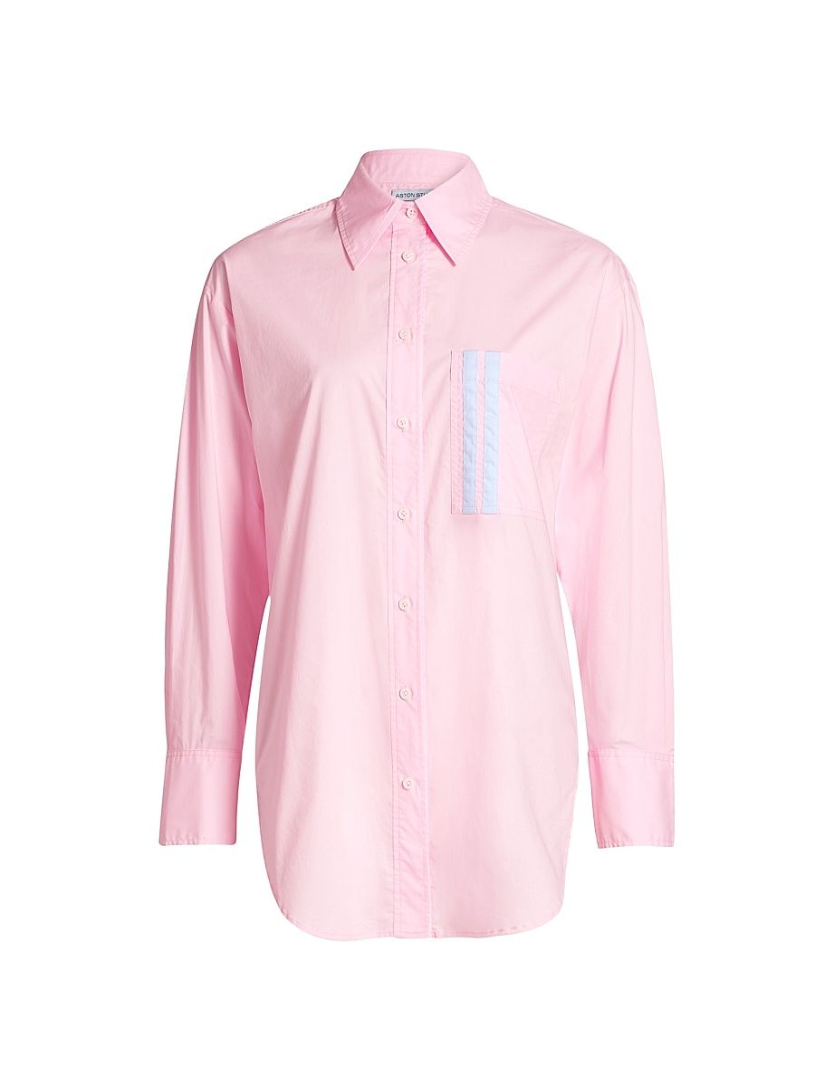 Women's Buddy Poplin Shirt - Baby Powder - Size 6
