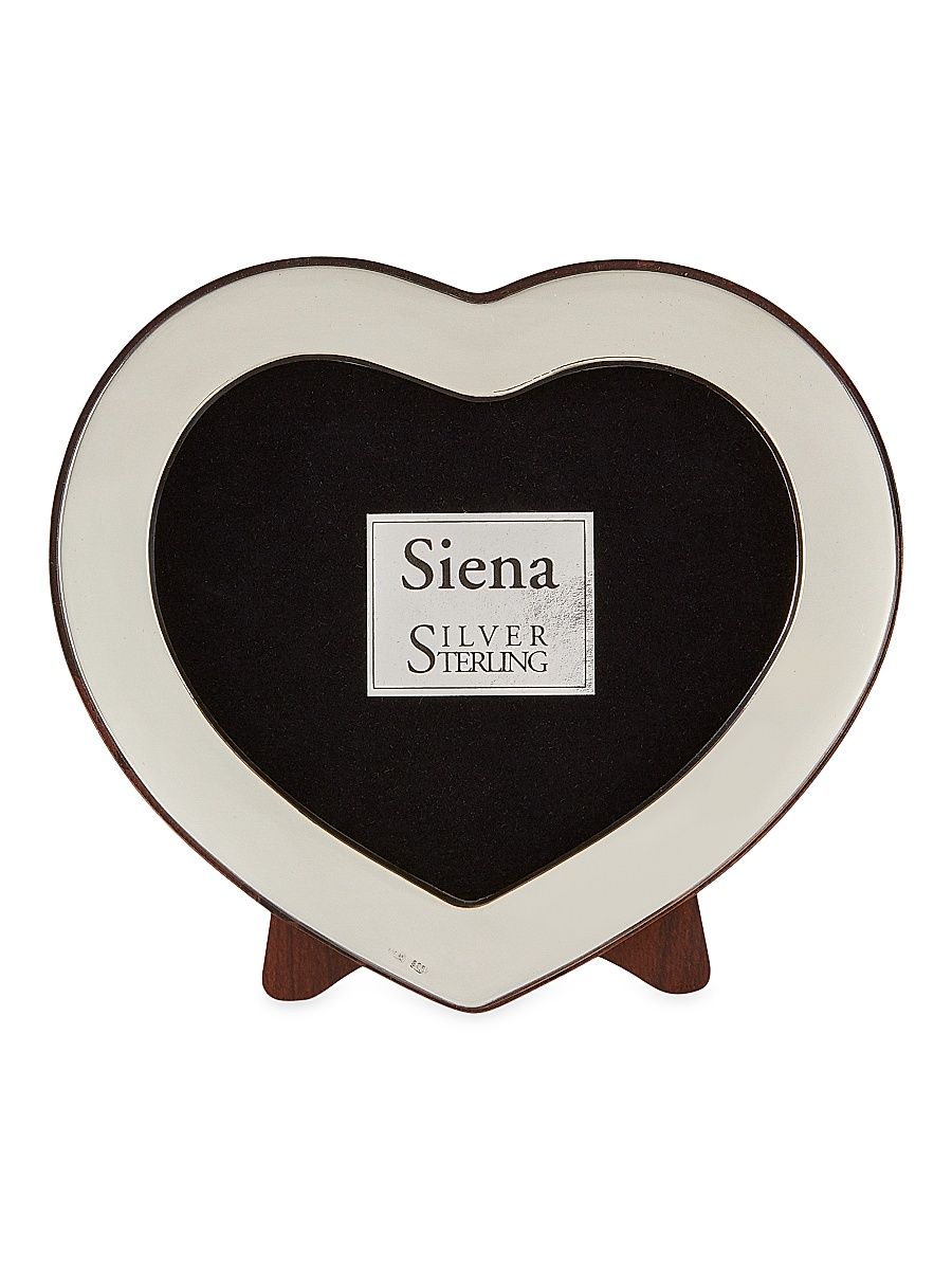 Siena Sterling Silver Heart Frame - Silver
