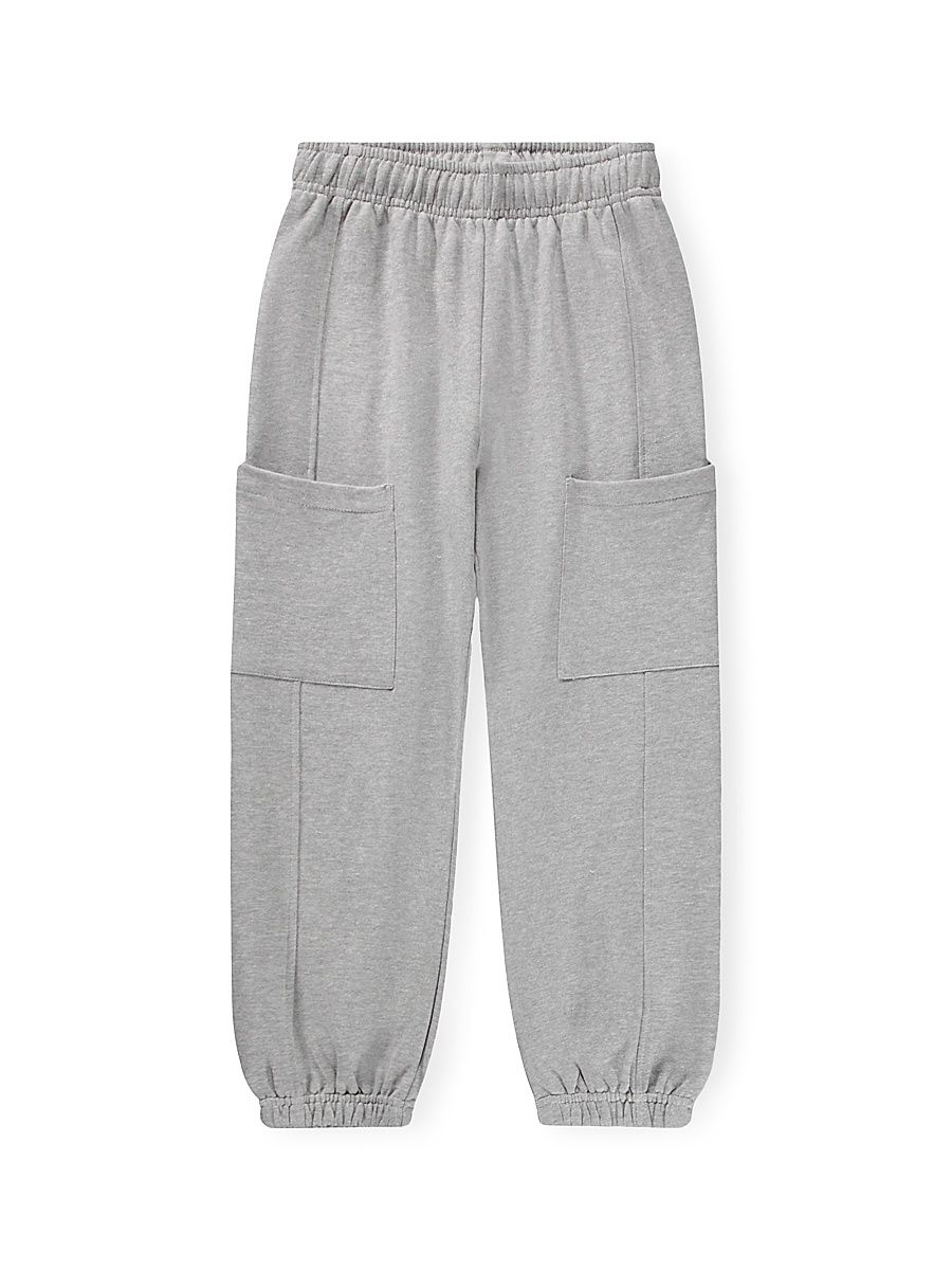 Little Boy's & Boy's Seamed Cotton Sweatpants - Grey Melange - Size 10