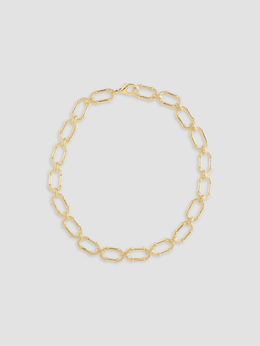 Anabel Aram Women's Cheval 18K-Gold-Plated Braided Chain Necklace - Yellow Gold
