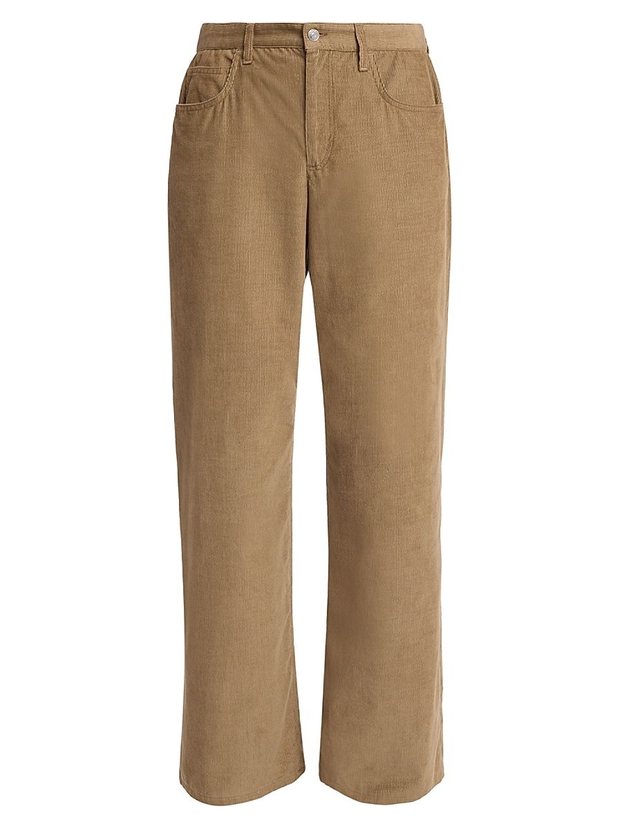Women's Eglitta Cotton Corduroy Straight-Leg Pants - Beige - Size 29