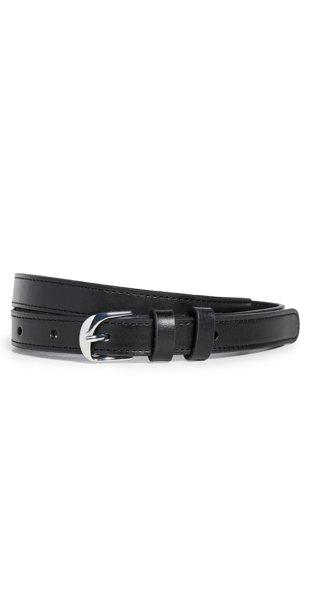 FRAME Petite Twist Buckle Belt Noir XS