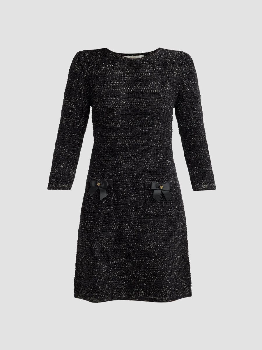 Lilly Pulitzer Women's Rhysa Metallic Marl Midi Dress - Black Metallic - Size XL