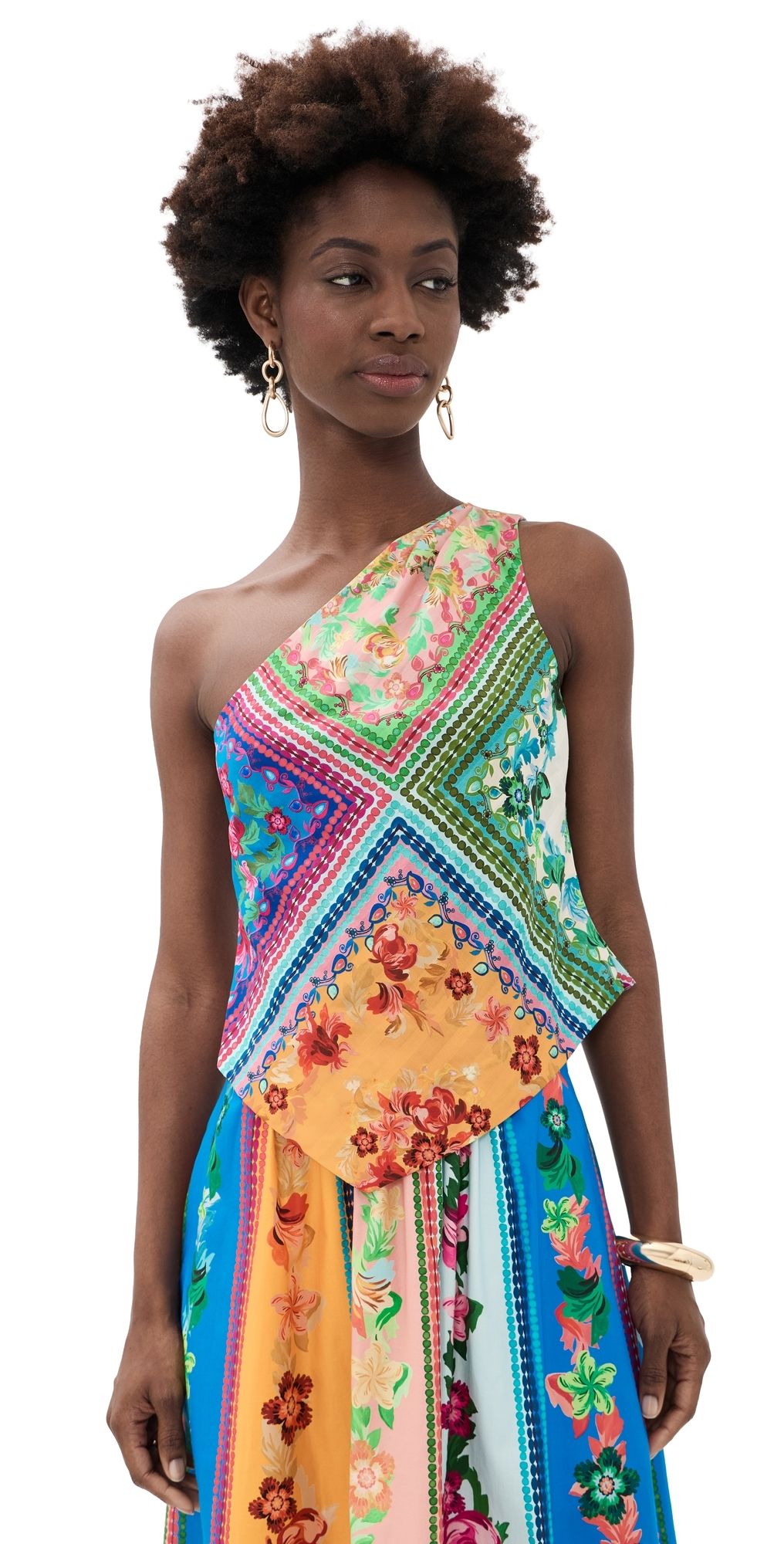 SALONI Madeline Top Bellis Harlequin Plmt 6