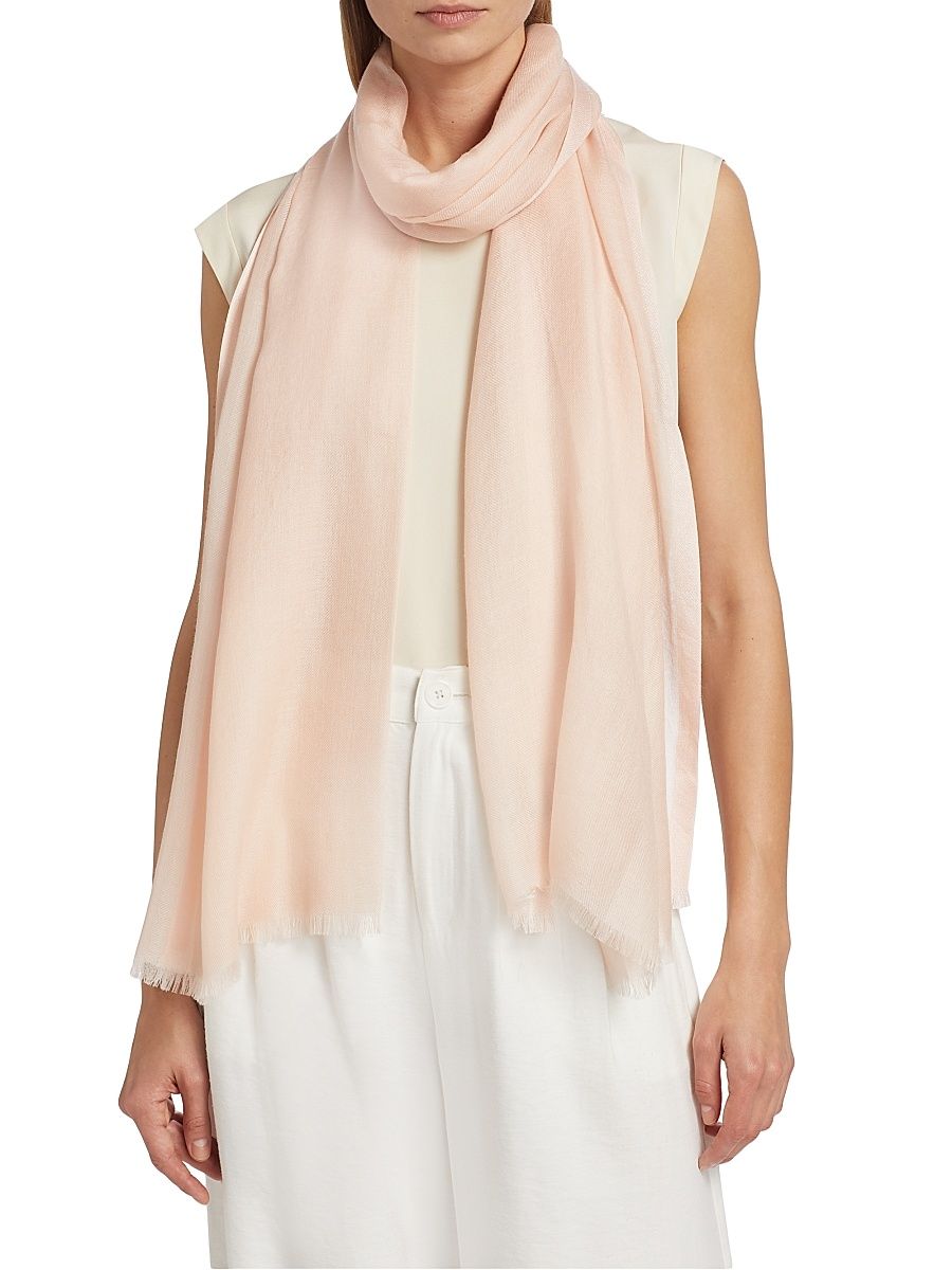 Women's Aria Cashmere & Silk-Blend Stole - Plum Flower