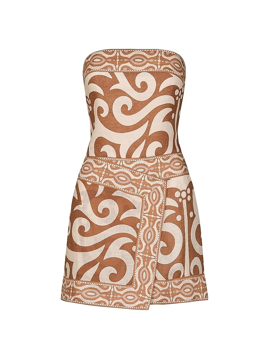 Women's Raíz Ritual Minidress - Camel Ecru - Size 8