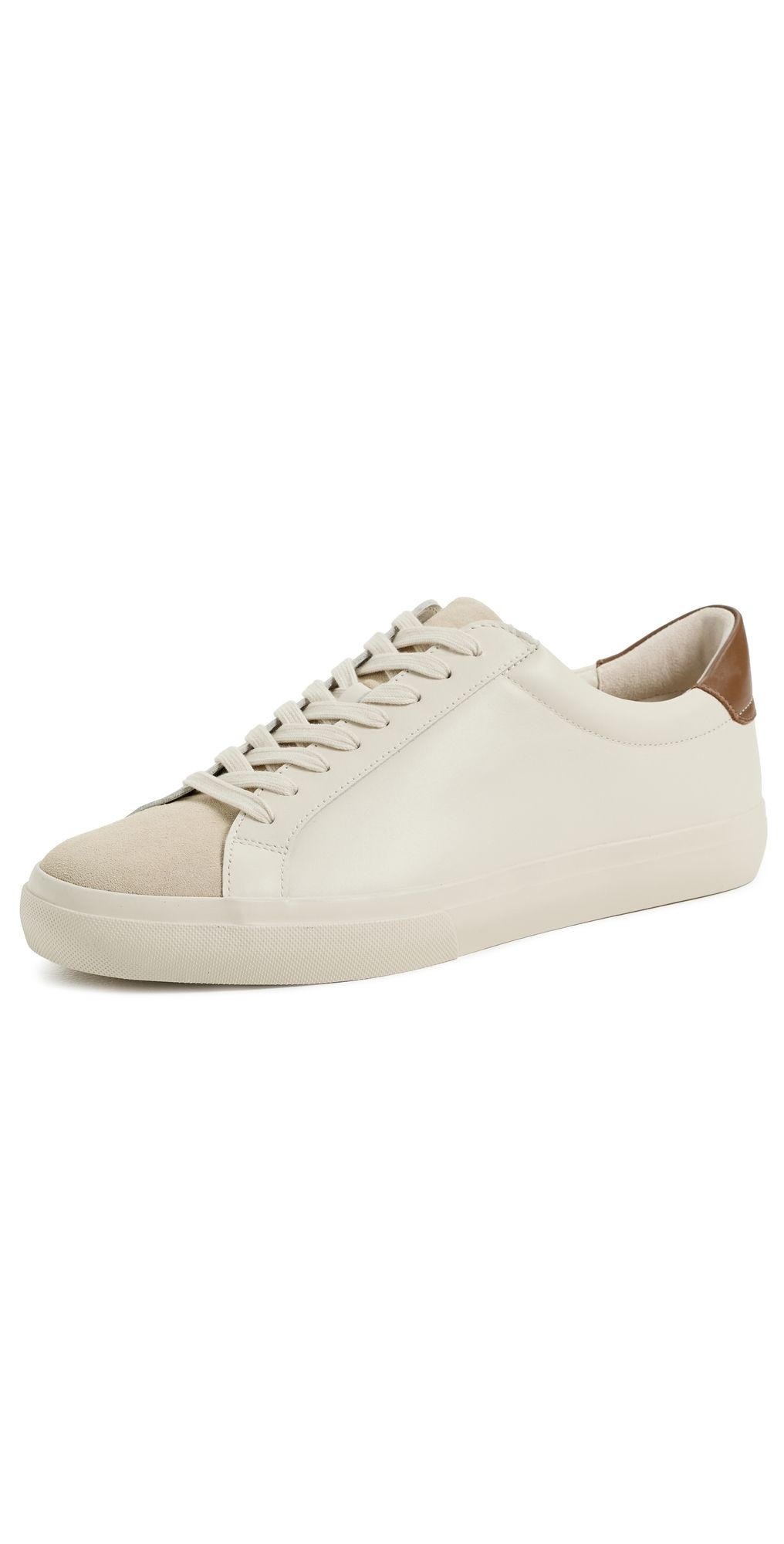 Vince Fulton Leather Sneakers pebble white 10.5
