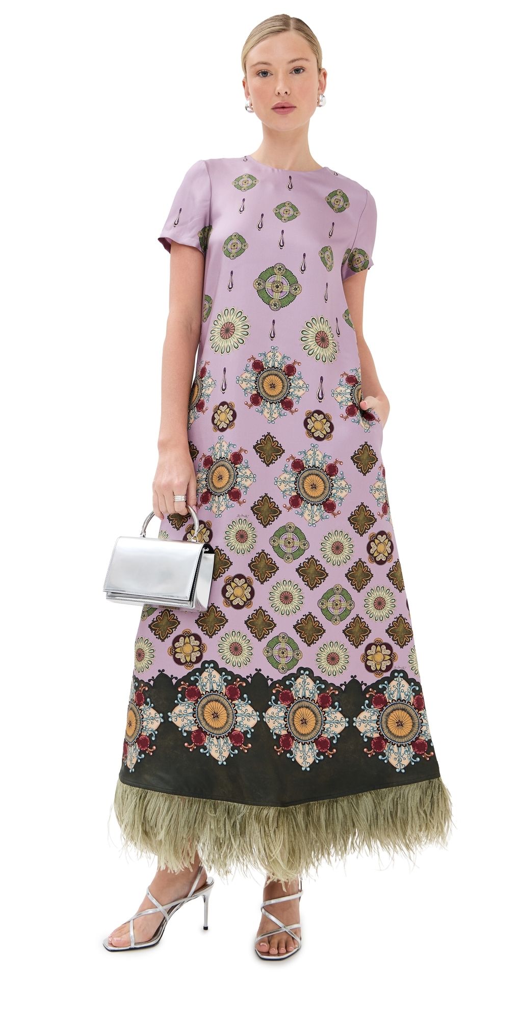 La DoubleJ Feather Swing Dress Nucleus Placee S