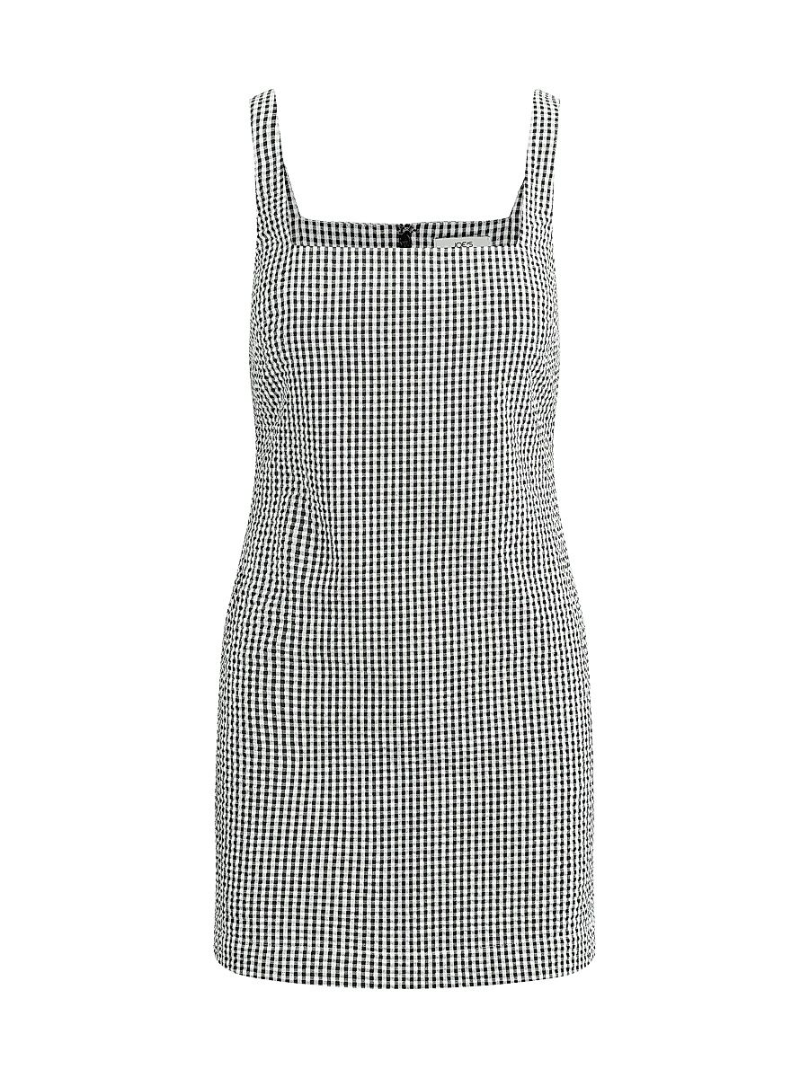 Women's The Drew Minidress - Black White Gingham - Size 8