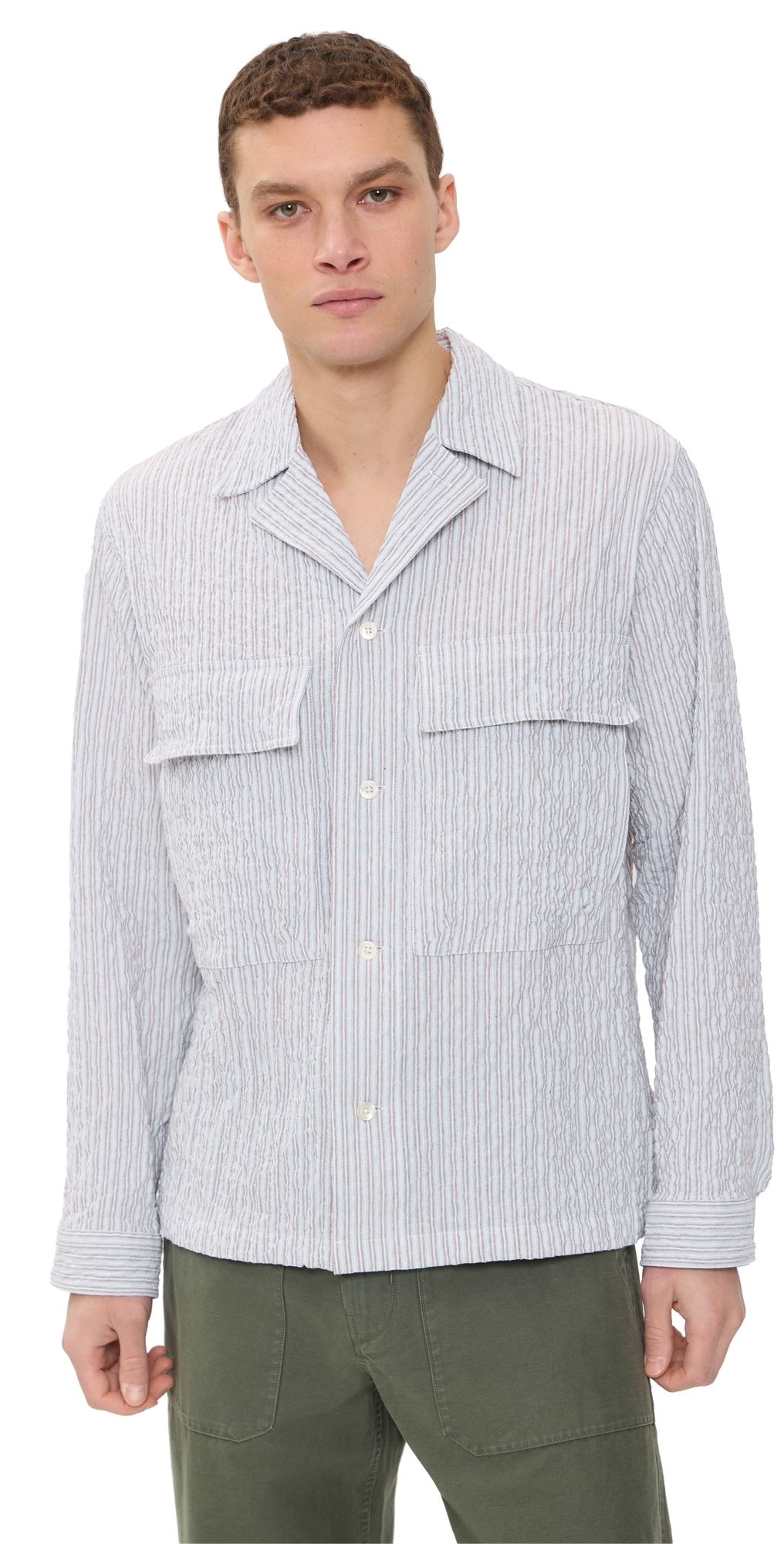 Norse Projects Mols Hunting Stripe Overshirt Multi Color Stripe XL