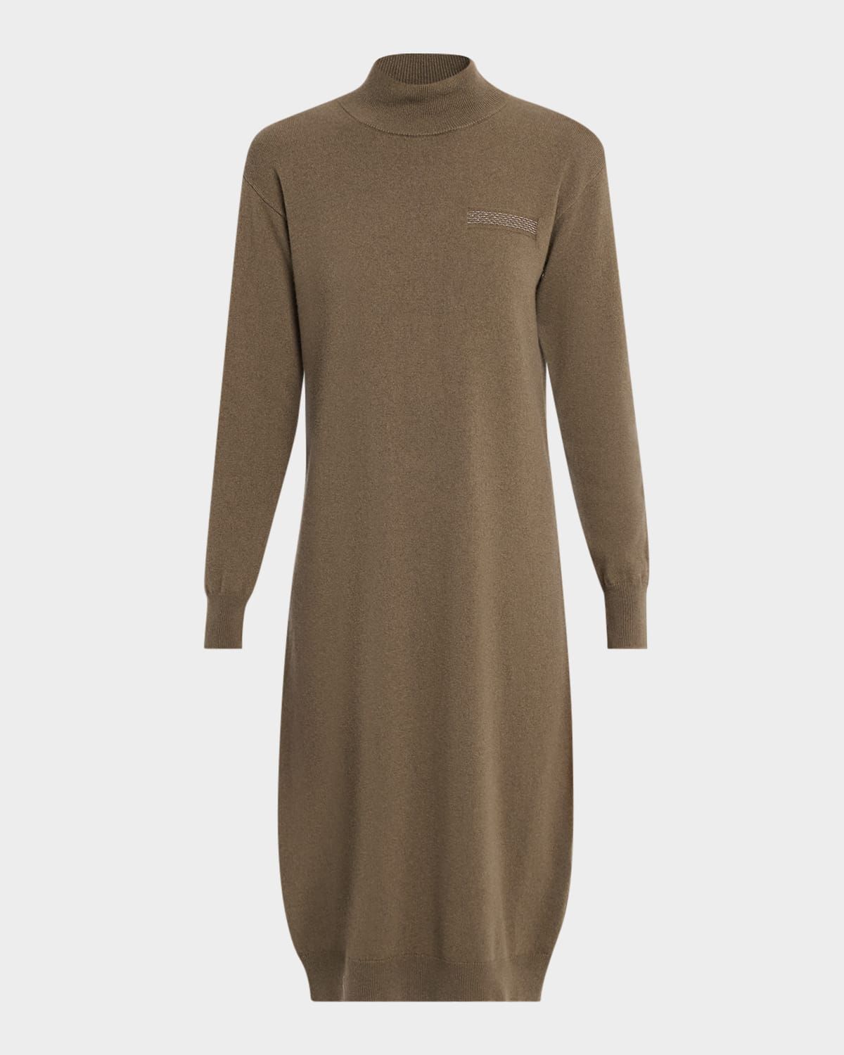 Cashmere, Silk and Wool Knit Midi Dress