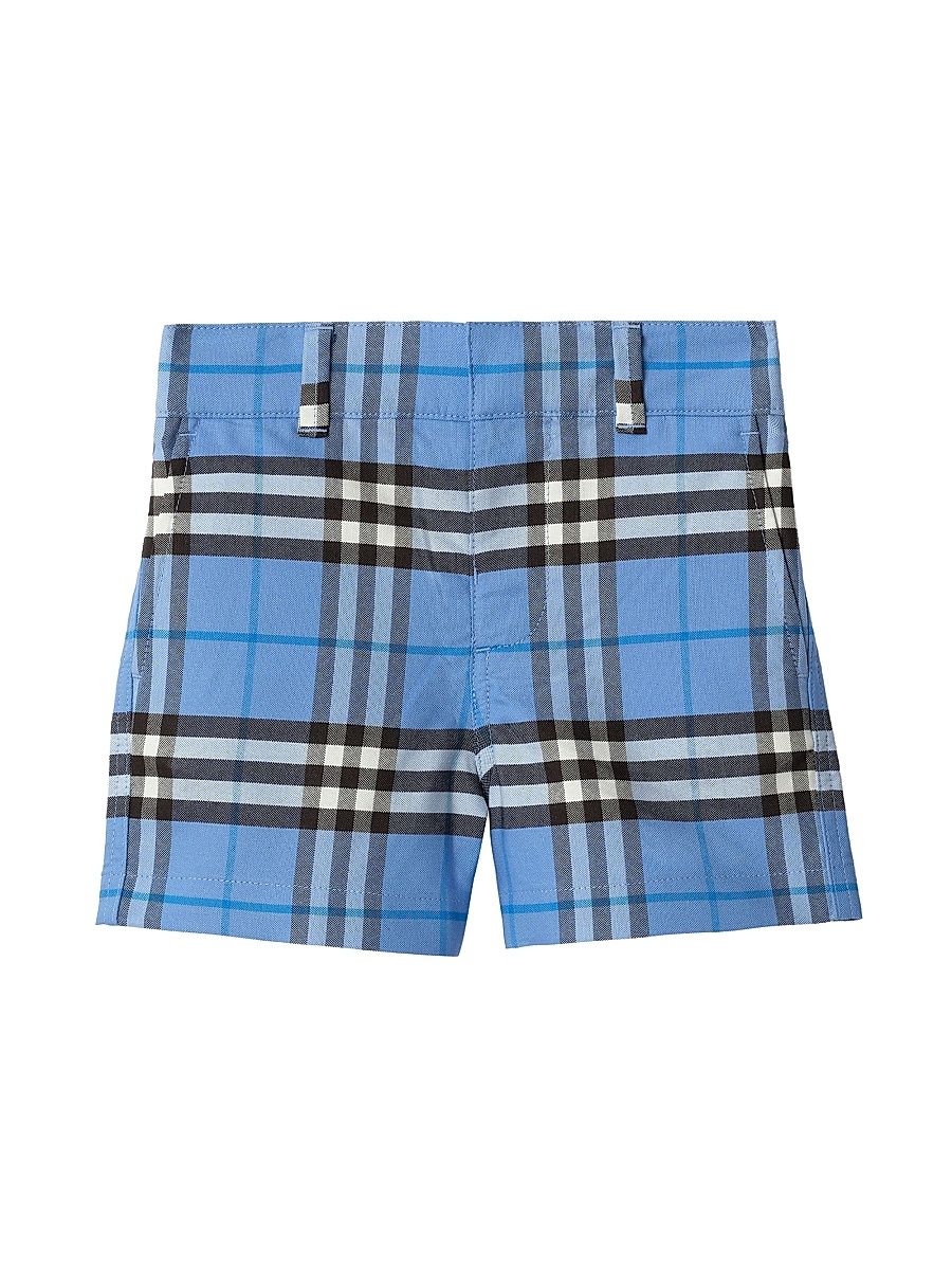 Baby Boy's, Little Boy's & Boy's Check Oxford Shorts - Cornflower - Size 3