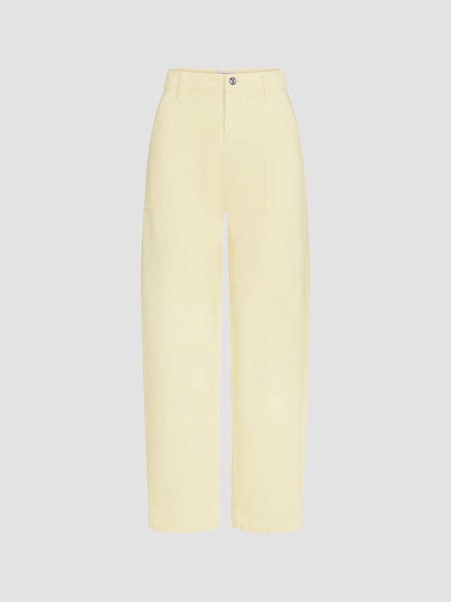 Women's The Bow Cargo Pants - Lemon - Size 32