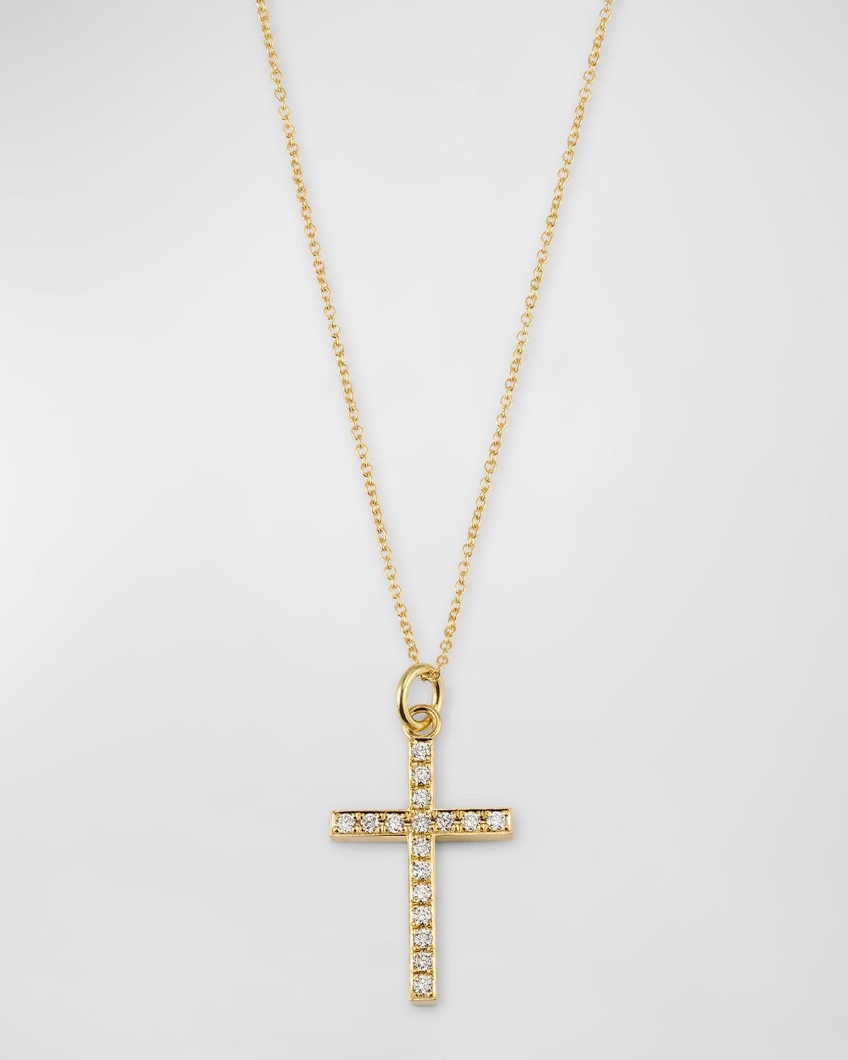 Large Diamond Cross Necklace