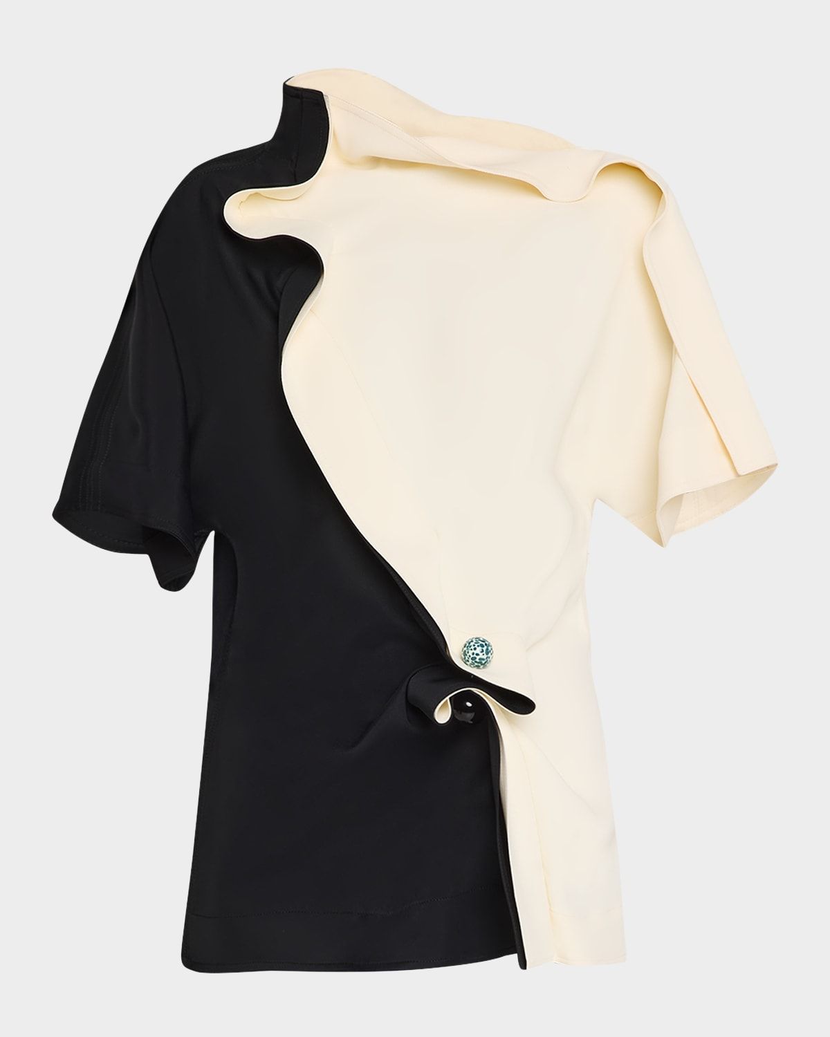 Colorblock Ruffle Top