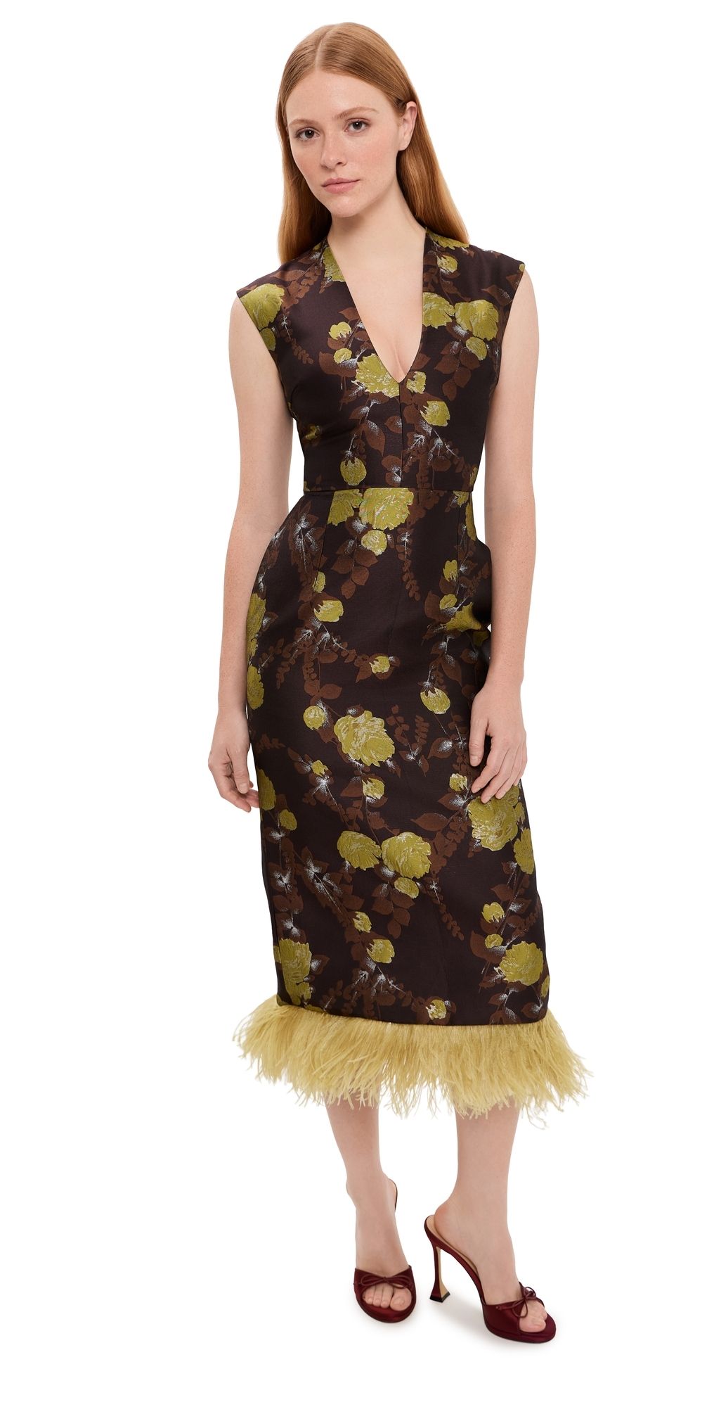 La DoubleJ Sleek Feathered Dress Devon 40