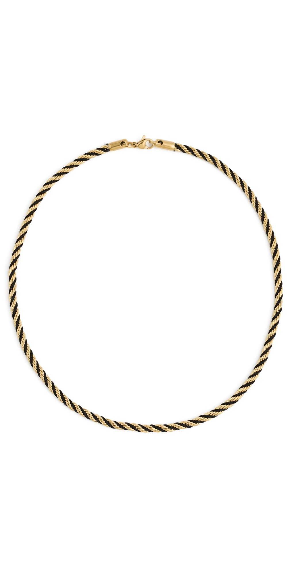 SHASHI Estate Rope Chain Necklace Gold One Size