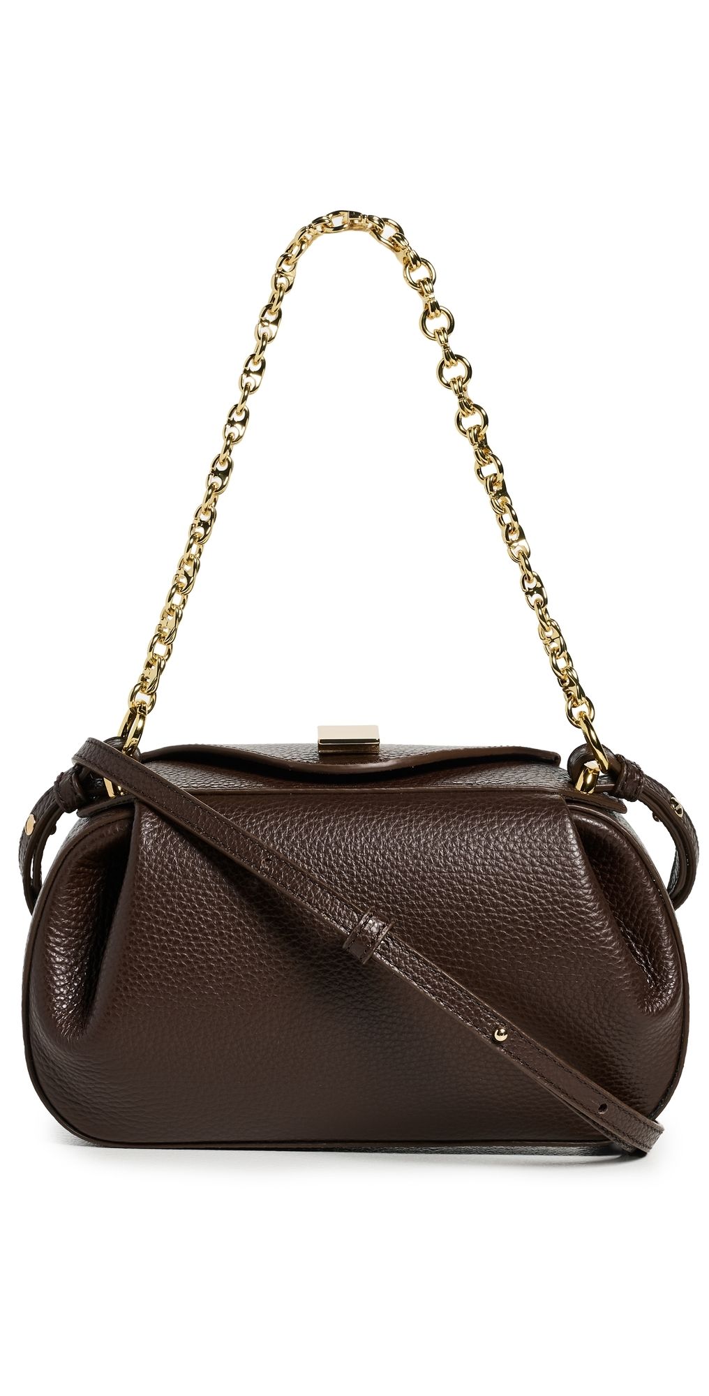 Yuzefi Oyster Mini Clutch Espresso One Size