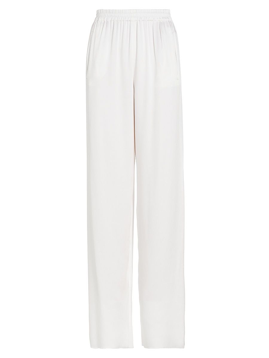 Women's Silk Trousers - Optical White - Size 4