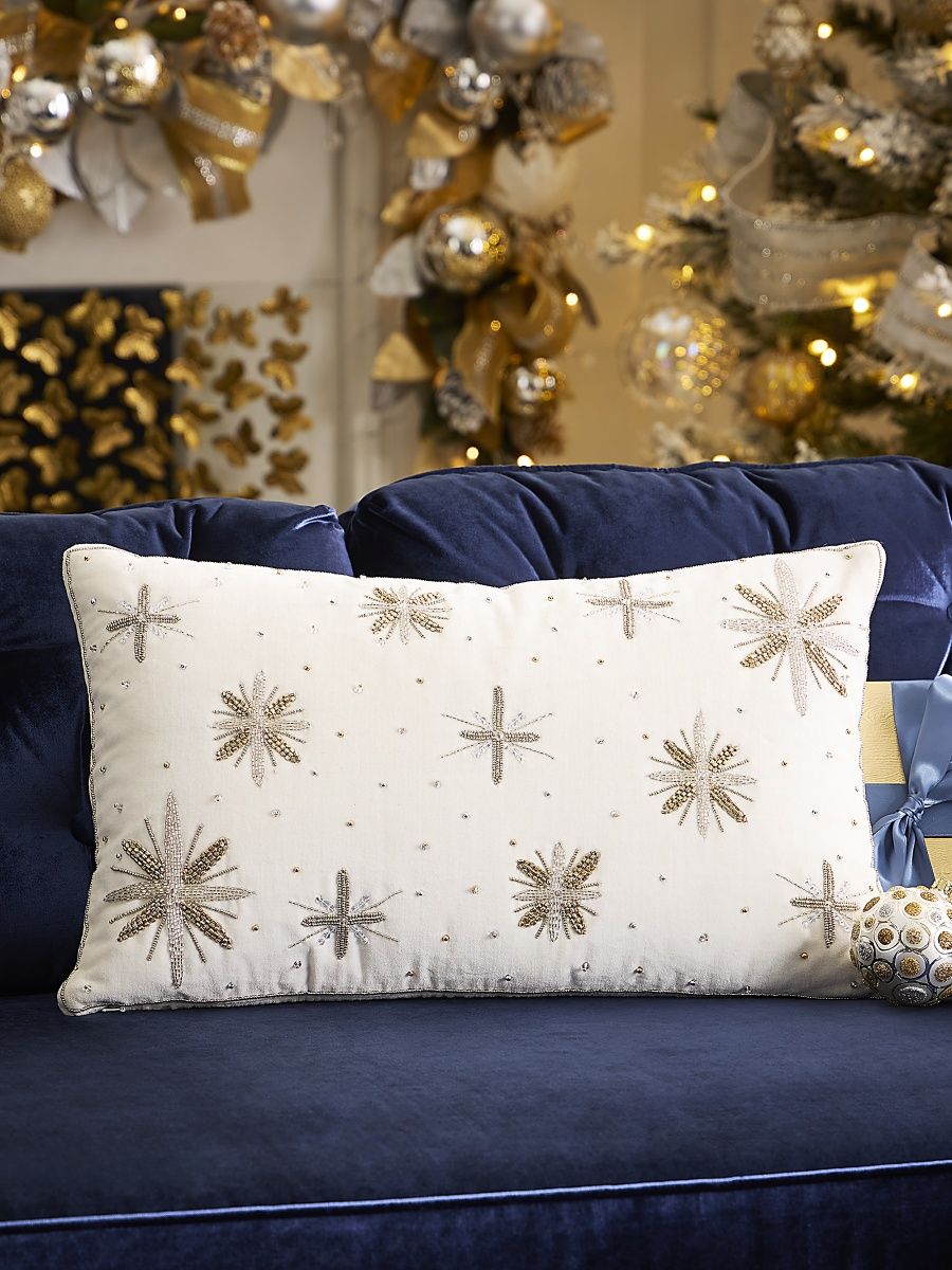 Kim Seybert Empire State Starlight Pillow