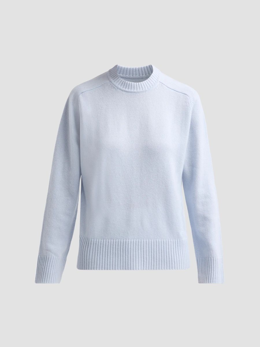 Loulou de Saison Women's Baltra Cashmere Crewneck Sweater - Light Blue - Size XS