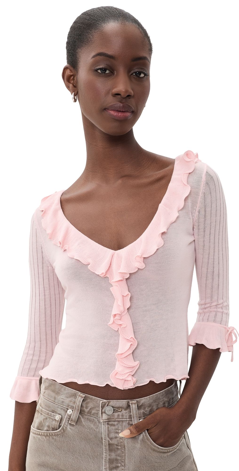 With Jéan Emily Top Pink XS