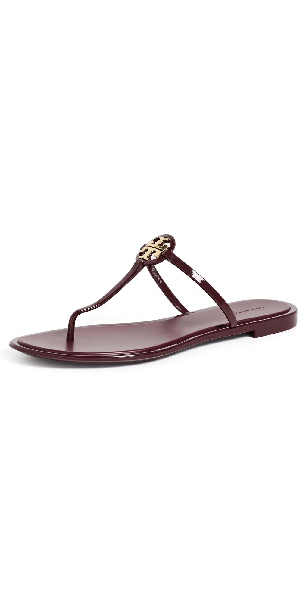 Tory Burch Mini Miller Jelly Sandals Dried Currant 10
