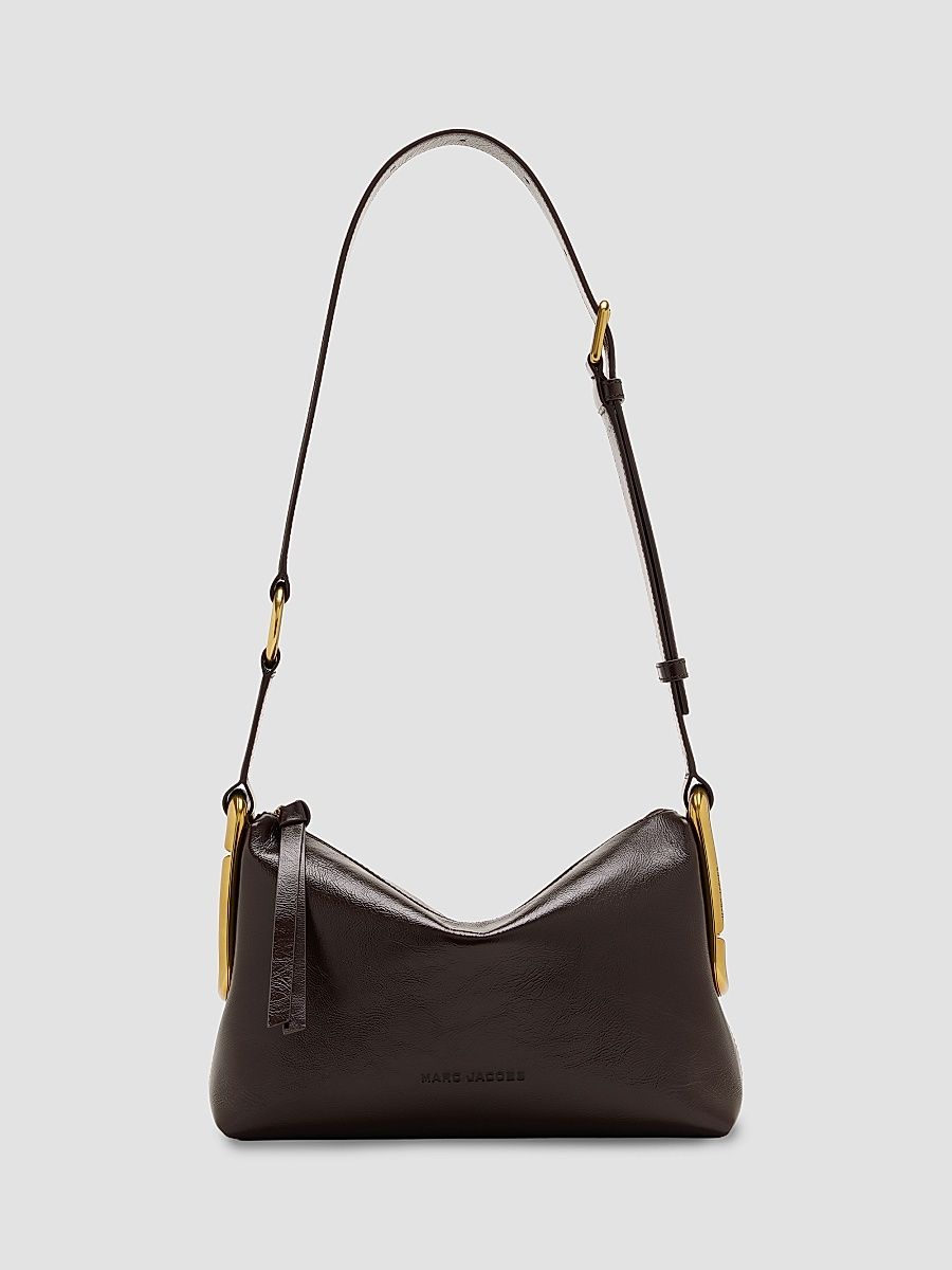 Women's Scene Large Crinkle Leather Shoulder Bag - Fondant