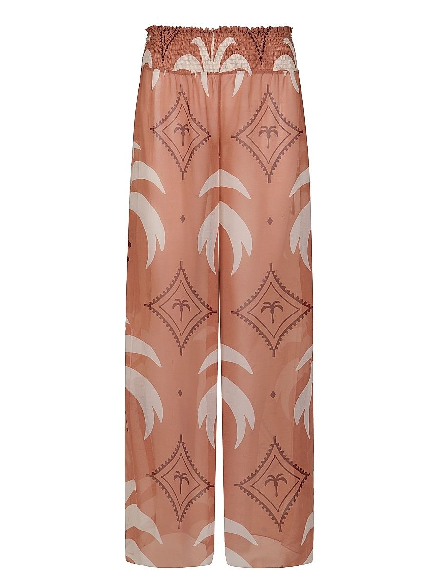 Women's Eternity Printed Pants - Light Peach Ecru - Size 4