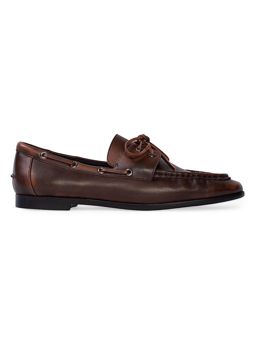 Women's Davy Boatshoe Loafers - Coffee Leather - Size 10