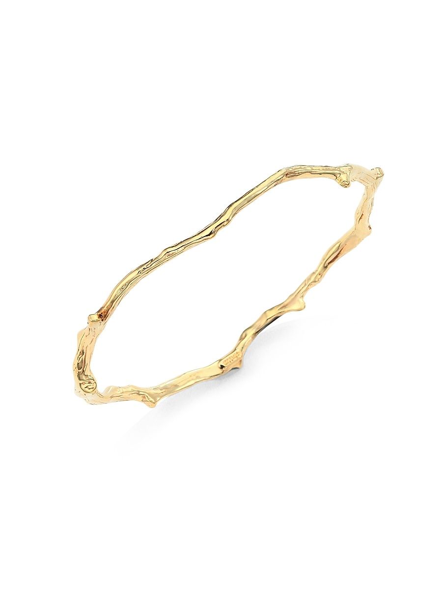 Women's Classico 18K Yellow Gold Branch Bangle Bracelet - Gold