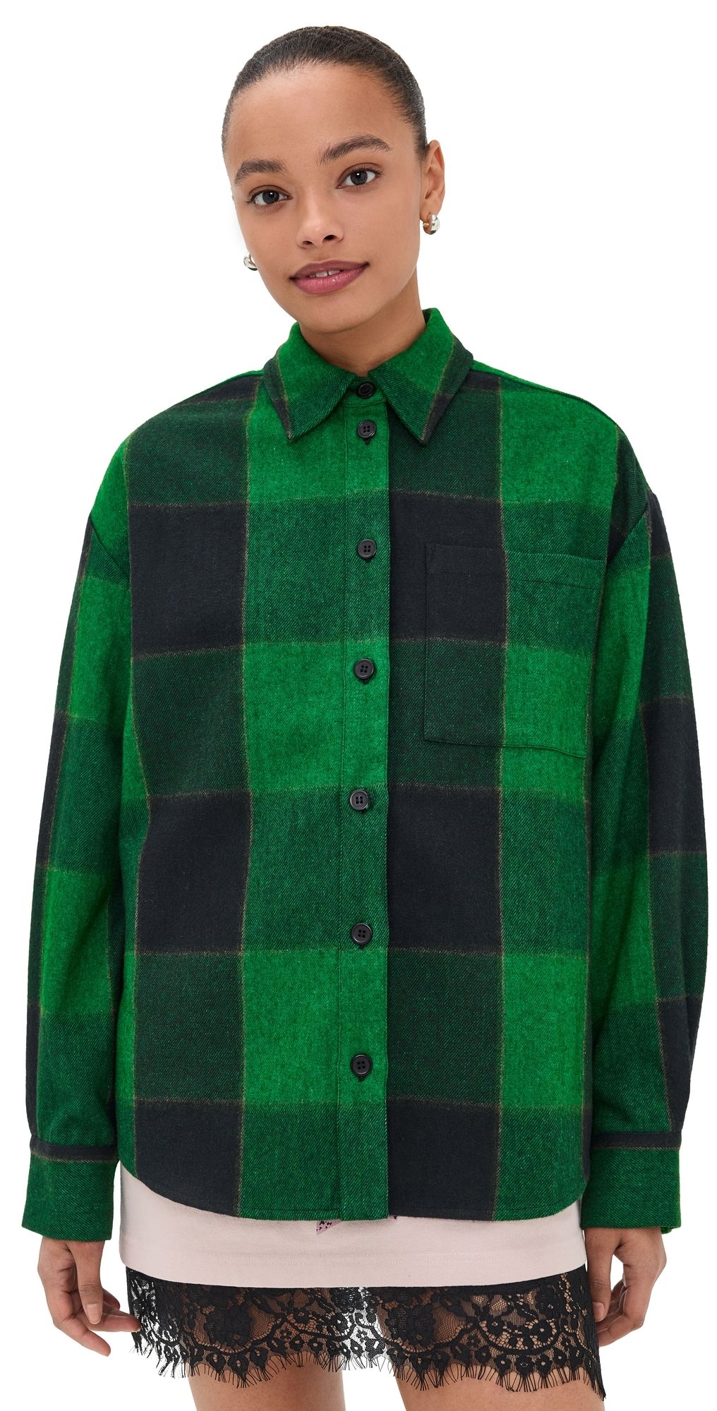 ESSENTIEL ANTWERP Joy Lace Back Shirt Combo1 Dark Night XS