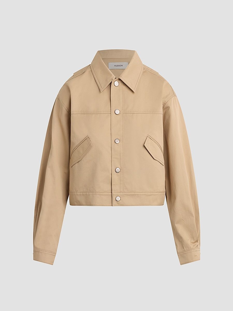 Women's Gigi Swing Trucker Jacket - Almond - Size XS