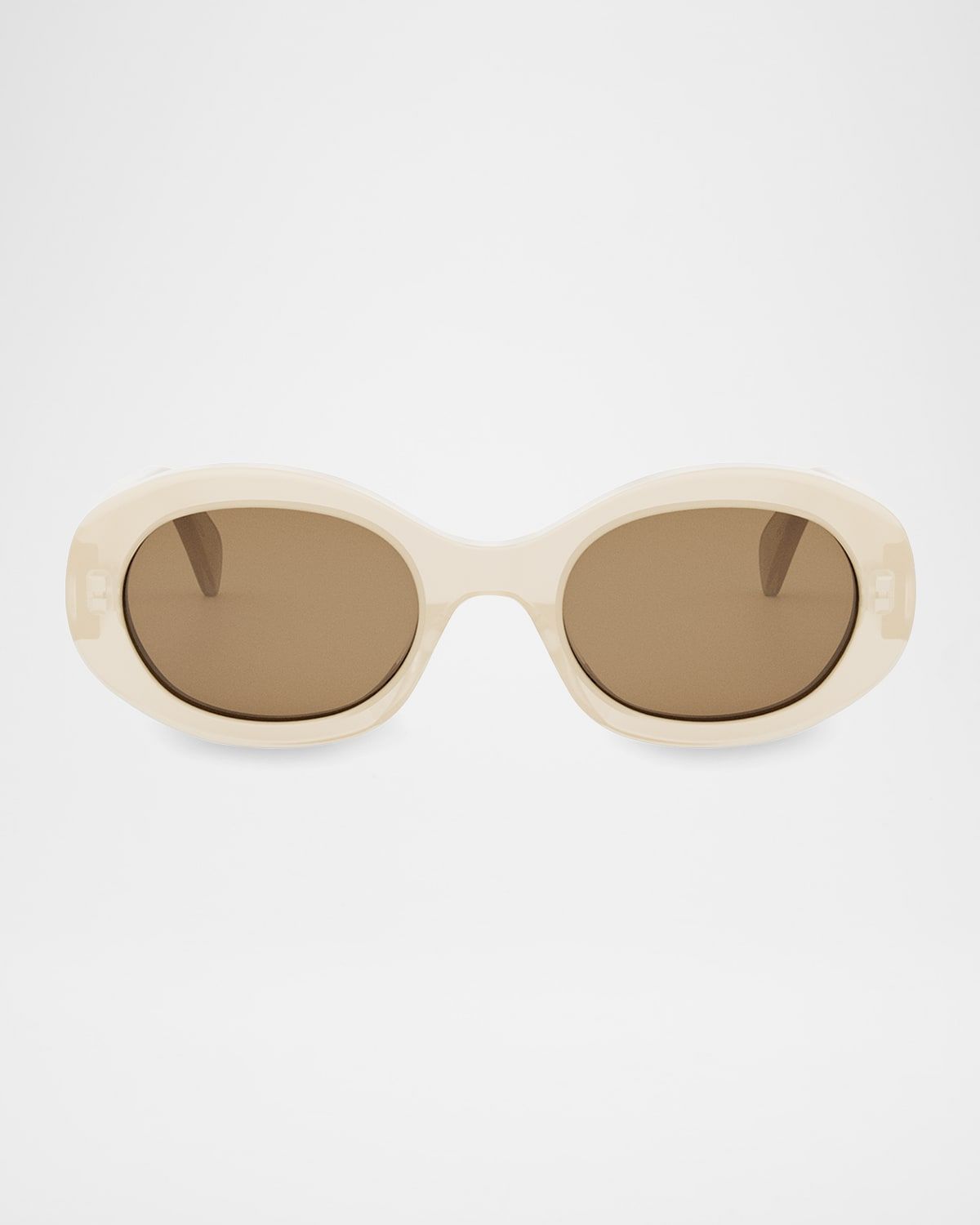 Men & apos;s Triomphe Acetate Oval Sunglasses