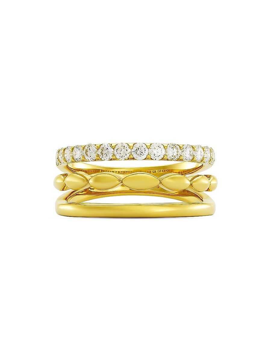 Women's My Etho II 18K Gold & 0.56 TCW Diamond Ring - Yellow Gold - Size 7