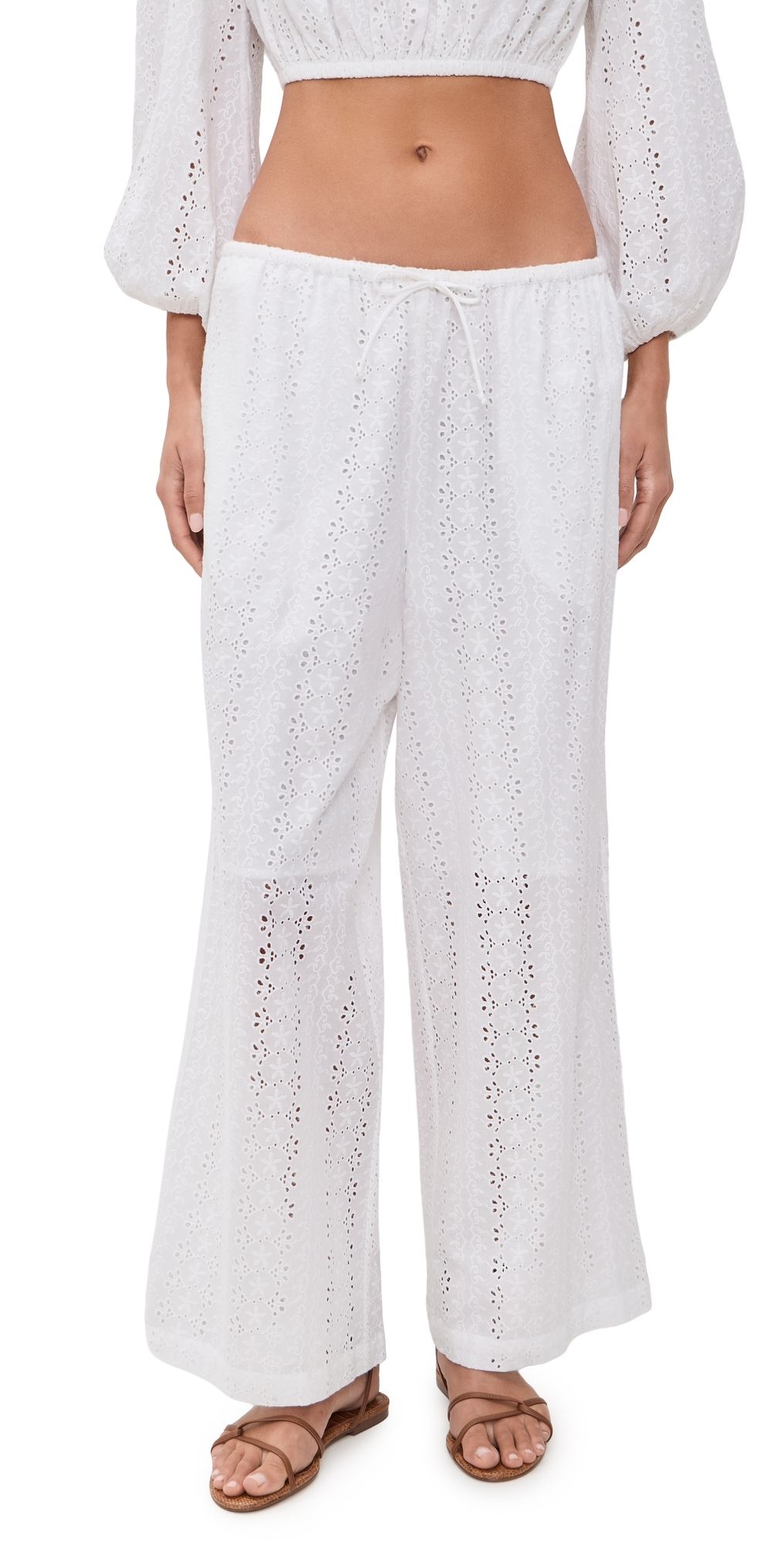 Playa Lucila Wide Leg Pants White XL