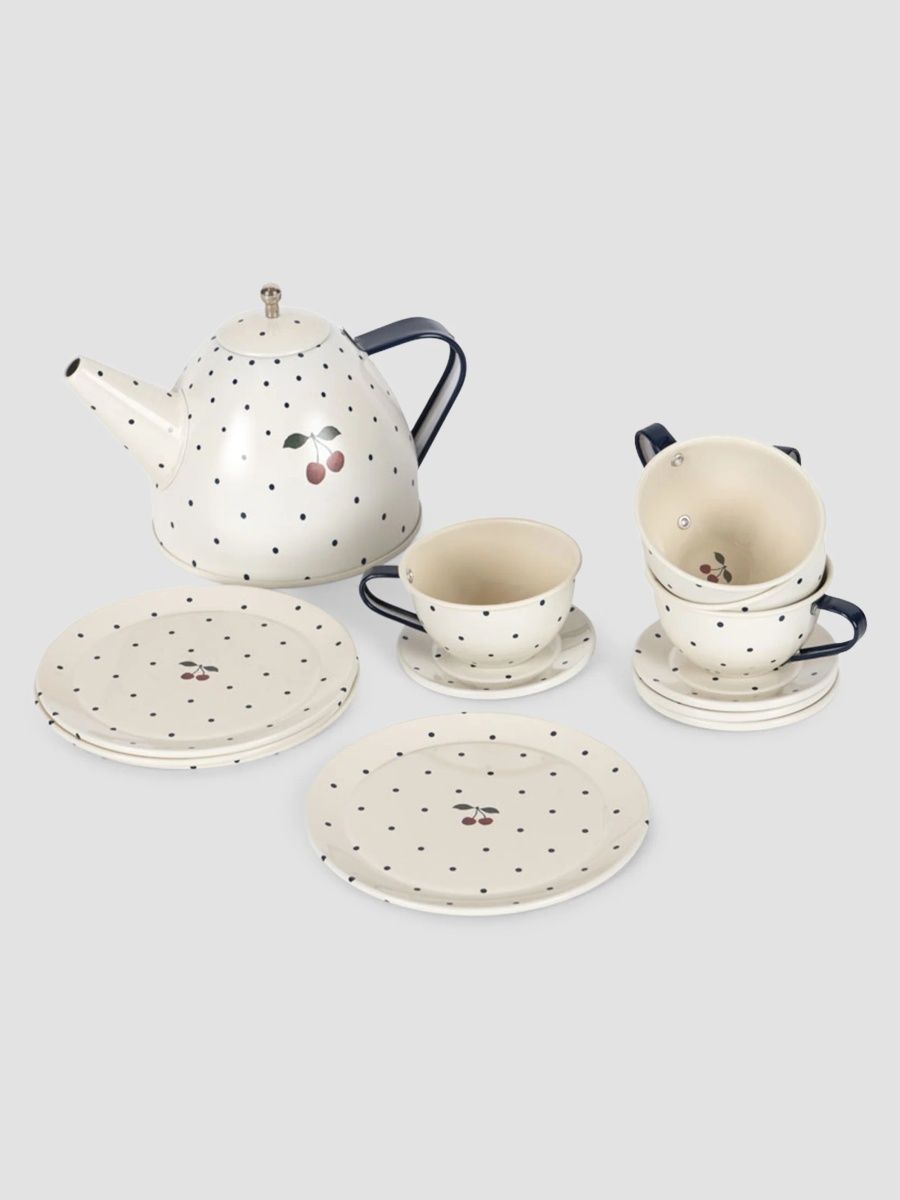 Konges Slojd Unisex Kid's Tea Party Set - Blue Dot