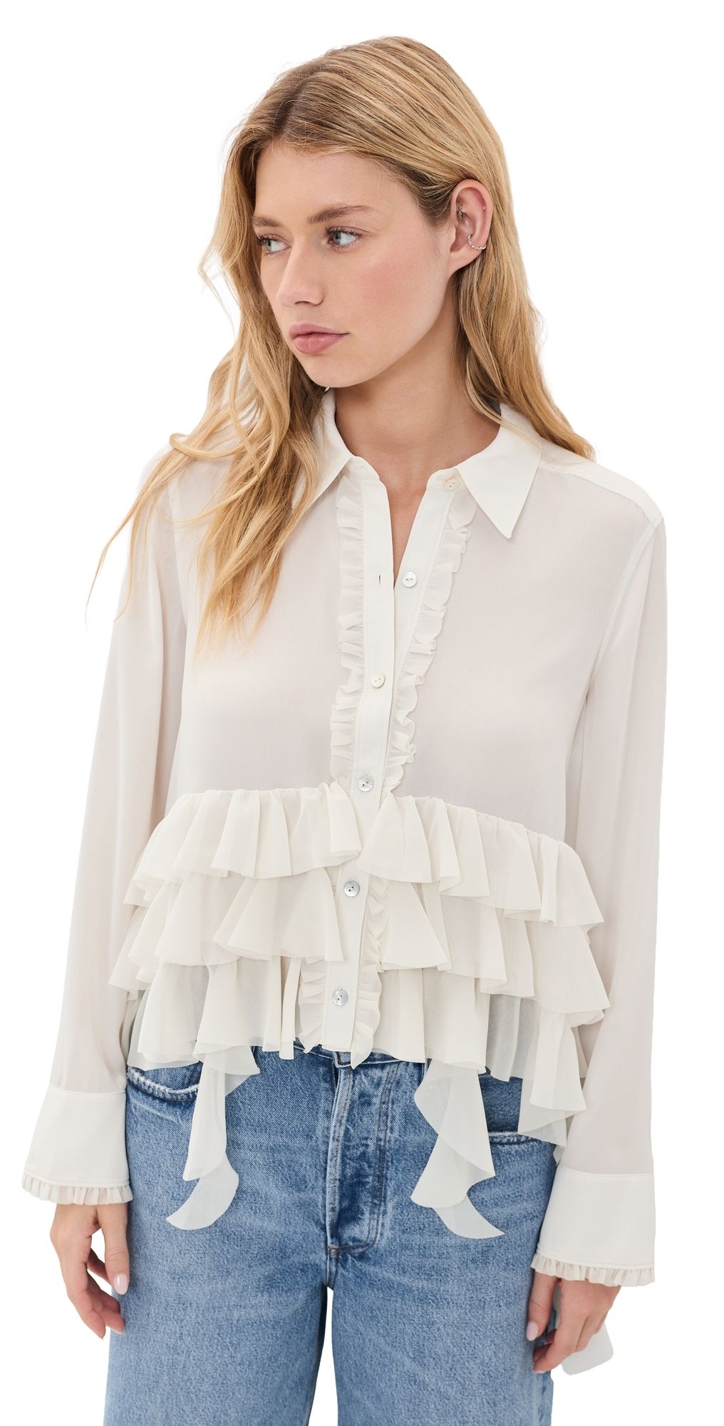 Cinq à Sept Nori Top Ivory S