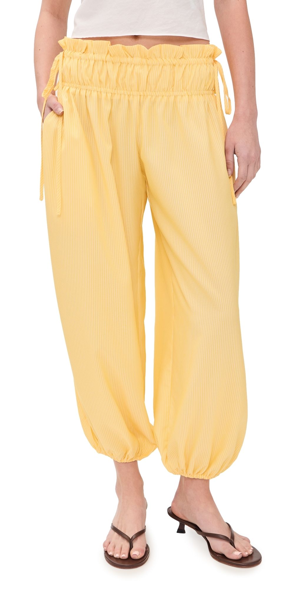 Lisa Says Gah Poppy Pants Lemon XXL
