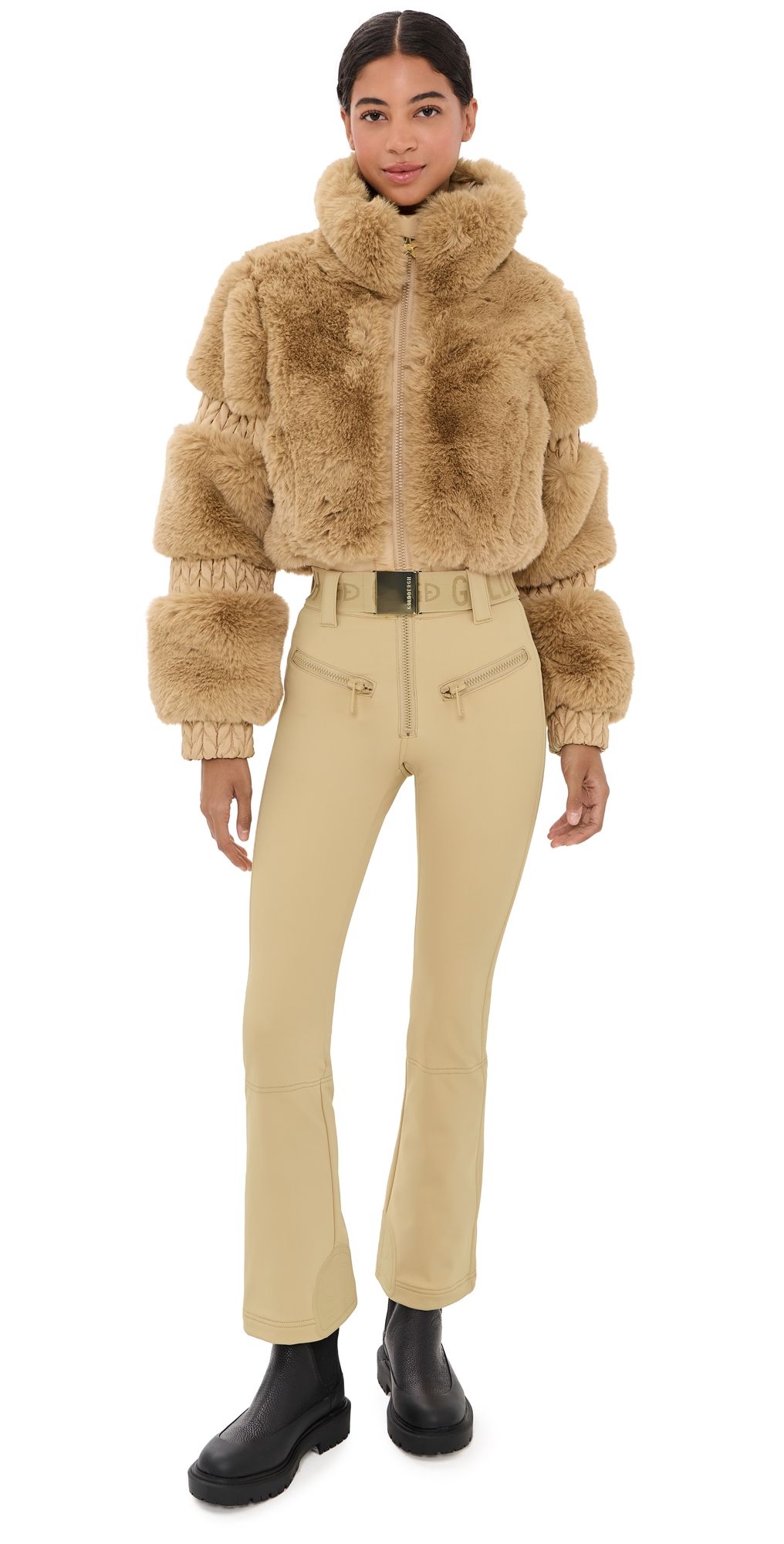 Goldbergh Faux Fur Lieke Ski Suit Lark 40