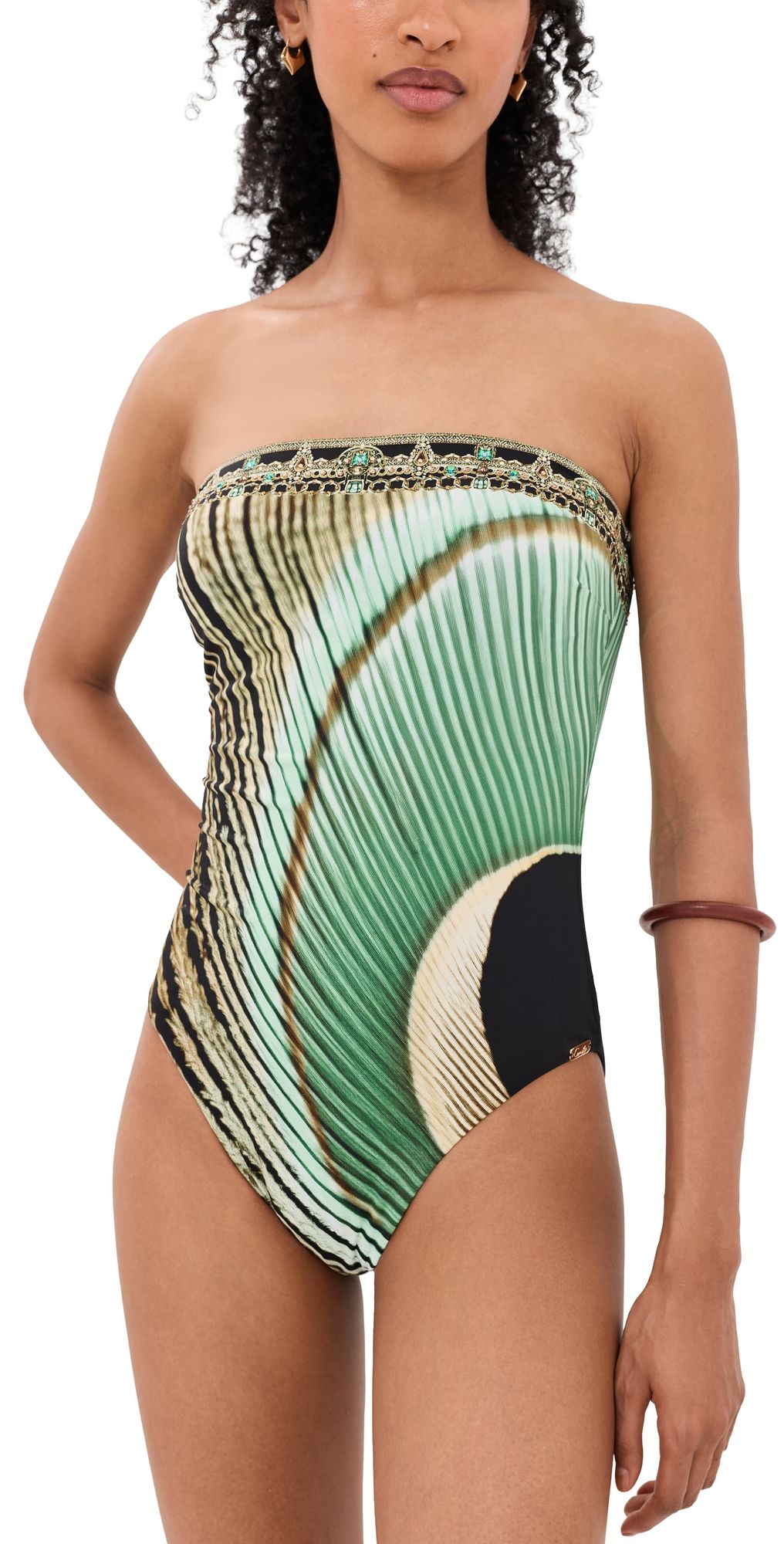 Camilla One Piece Swimsuit with Removable Straps A Wink To The Wild S
