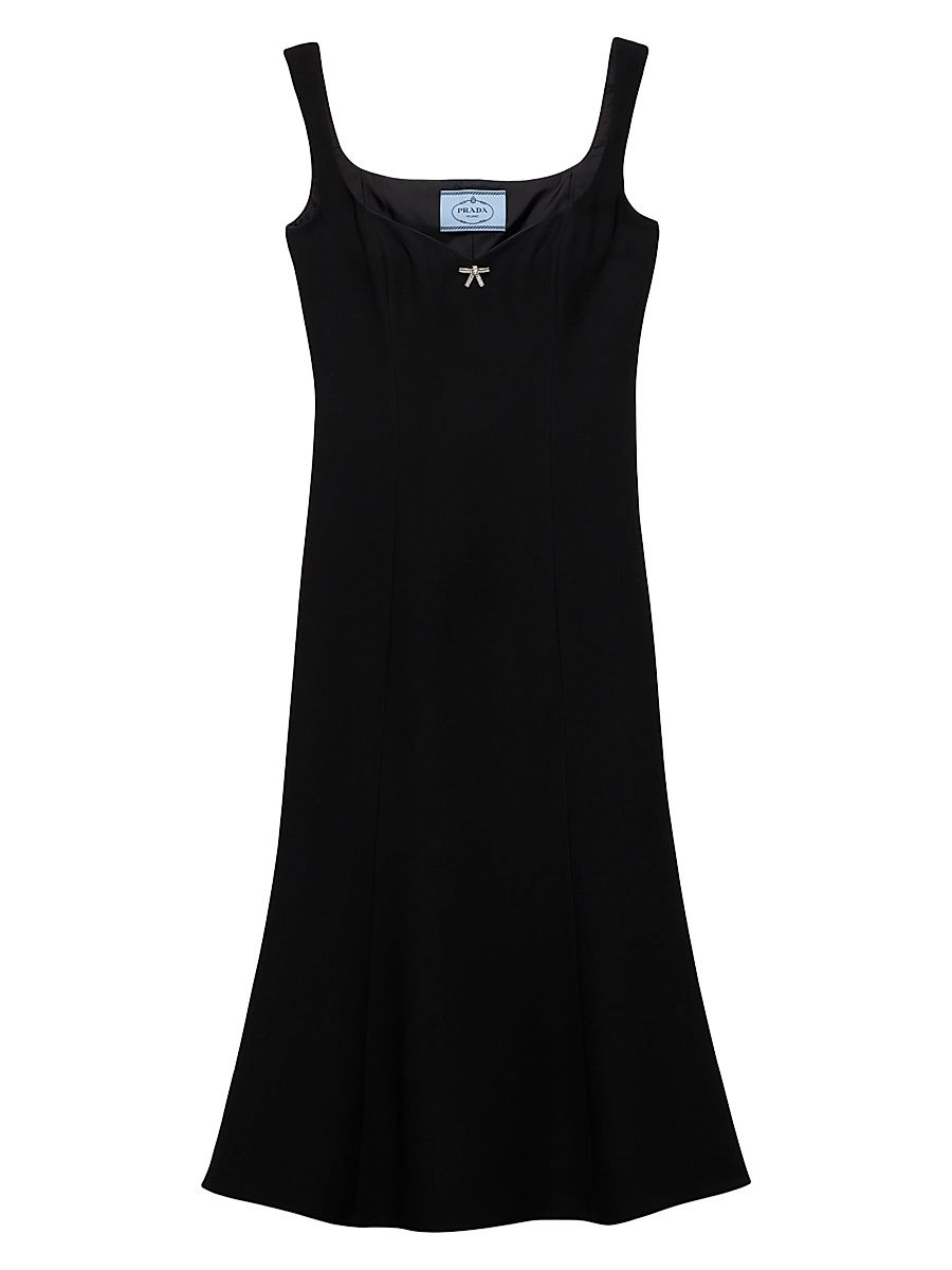Women's Embroidered Cady Dress - Black - Size 6