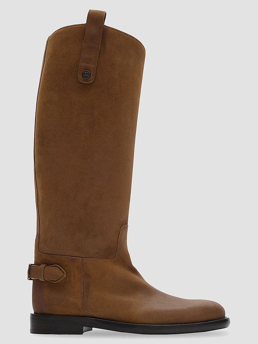 Women's Suede Cavalier Boots - Boat - Size 11