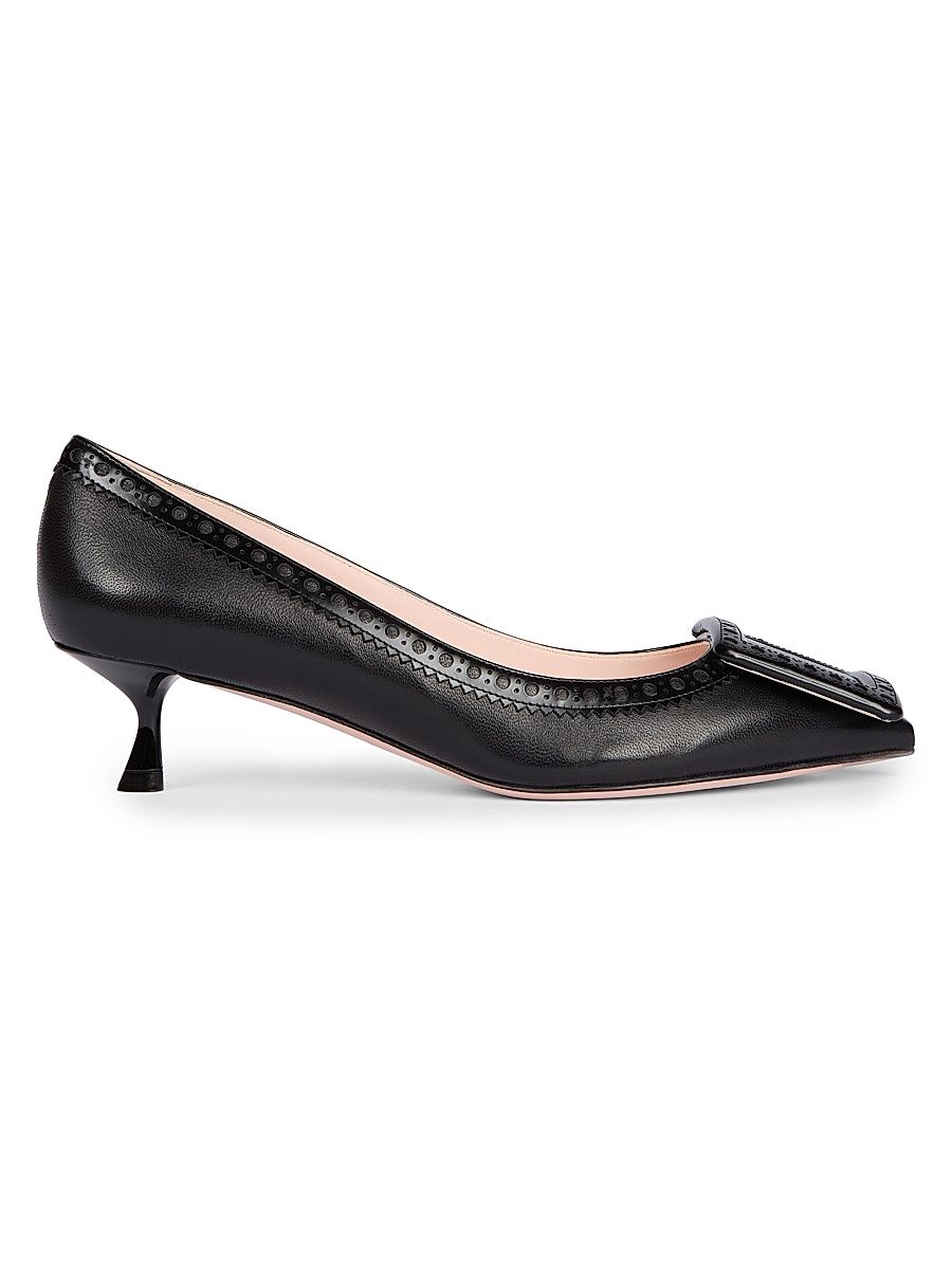 Women's I Love Vivier 45MM Leather Pumps - Nero - Size 10