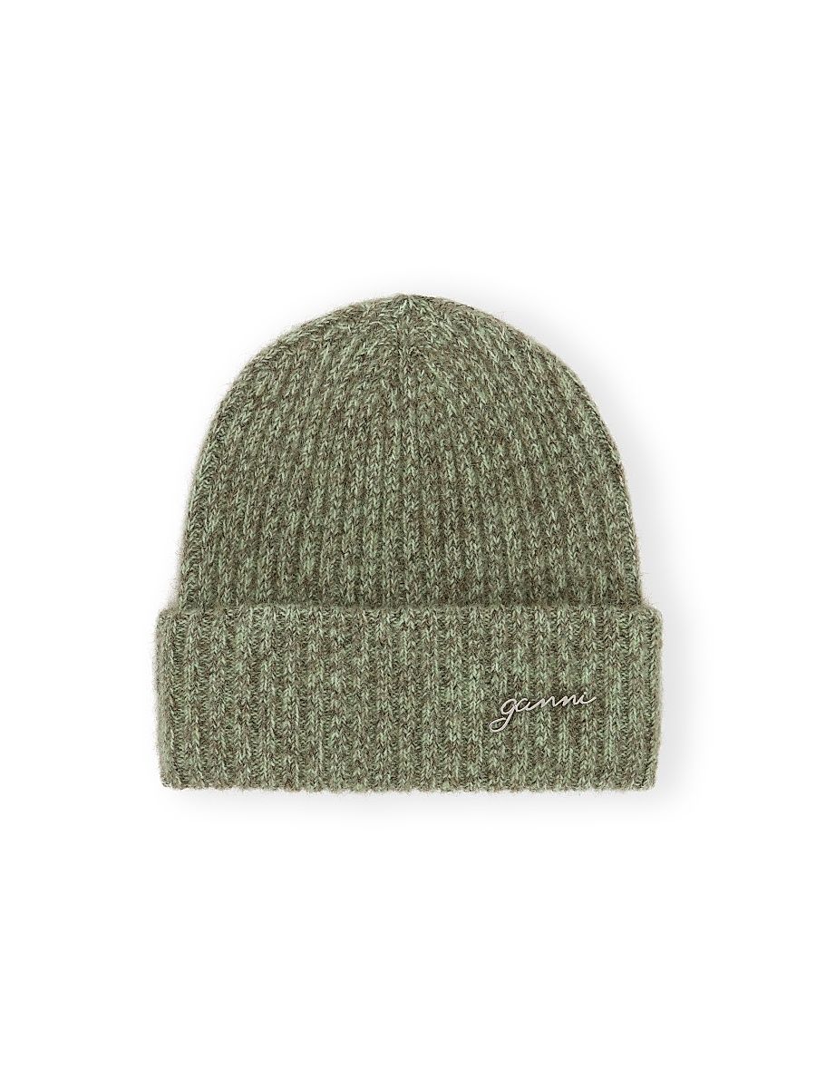 Women's Melange Brushed Wool-Blend Beanie - Nile