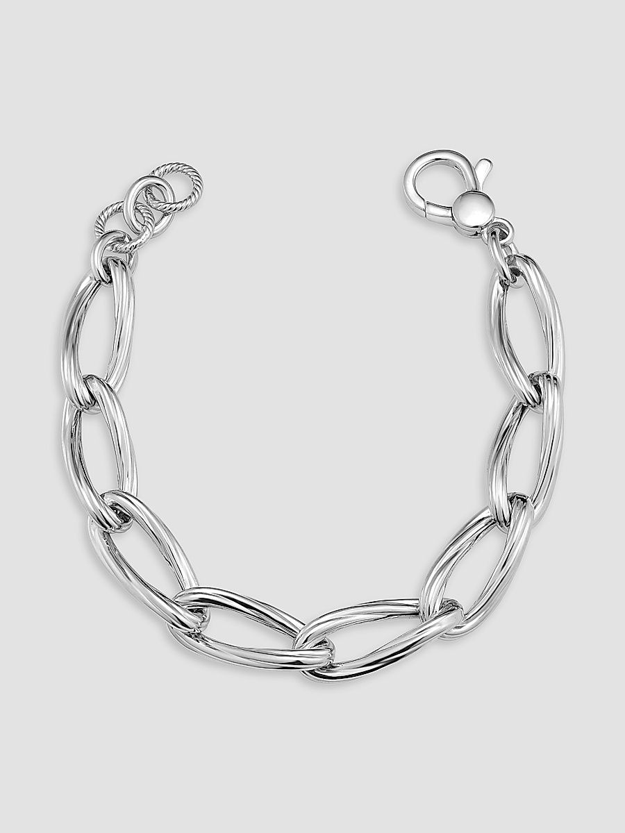 Women's Milanese Twist Link Bracelet in Sterling Silver - Silver - Size 7.5